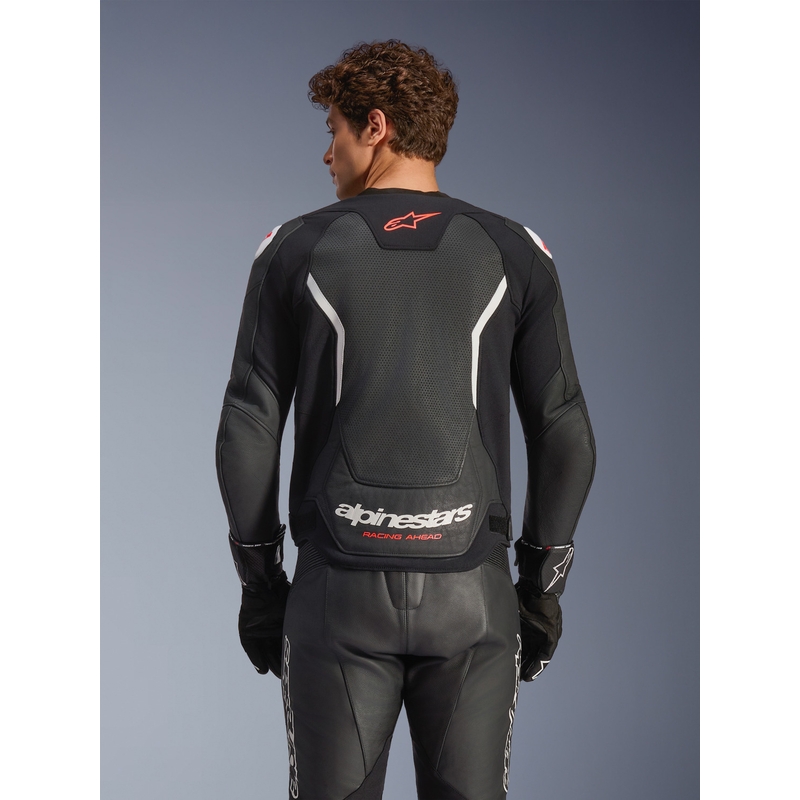 Alpinestars GP Force V2 Airflow kožna motociklistička jakna crno-bijela