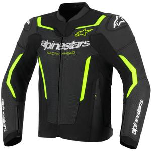 Alpinestars GP Force V2 Airflow kožna motociklistička jakna crno-fluo žuta