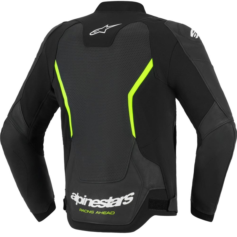 Alpinestars GP Force V2 Airflow kožna motociklistička jakna crno-fluo žuta