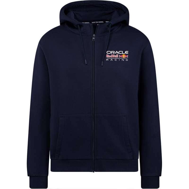 Tamnoplava majica s kapuljačom s patentnim zatvaračem Oracle Red Bull Racing
