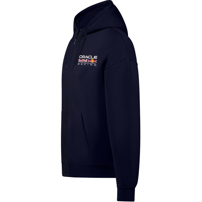 Tamnoplava majica s kapuljačom s patentnim zatvaračem Oracle Red Bull Racing