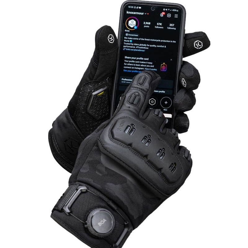 Knox Orsa Textile OR4 motociklističke rukavice crne boje
