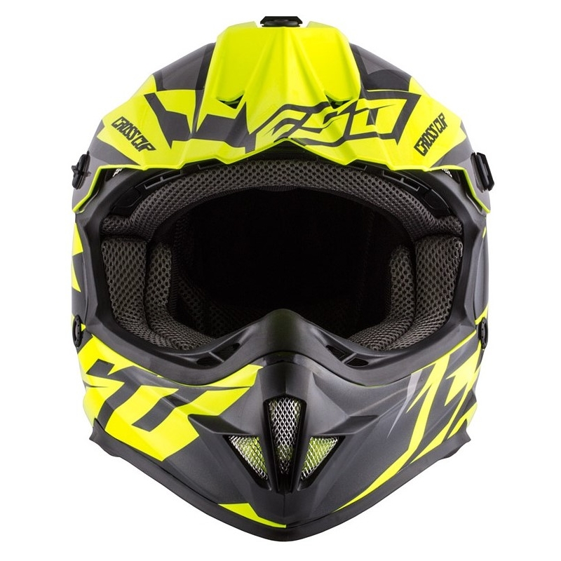 Cassida Cross Cup Two Kids Motocross Kaciga Crno-Siva-Fluo Žuta