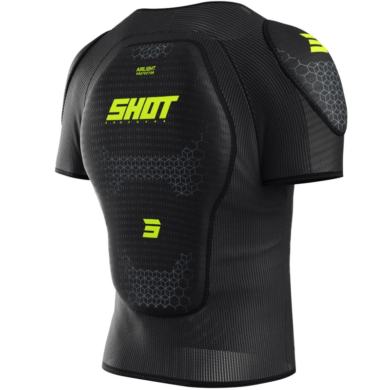 Dječja zaštita za tijelo Shot Airlight T-Shirt crno-fluo žuta