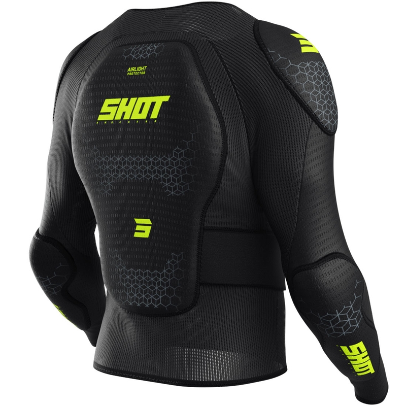 Dječja zaštita za tijelo Shot Airlight crno-fluo žuta