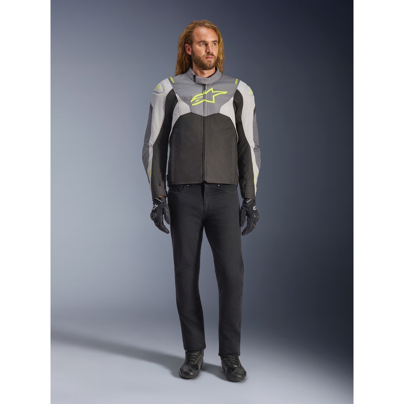 Alpinestars T-JAWS V4 Vodootporna motociklistička jakna Crna-Svijetlosiva-Siva