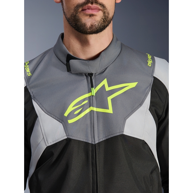 Alpinestars T-JAWS V4 Vodootporna motociklistička jakna Crna-Svijetlosiva-Siva