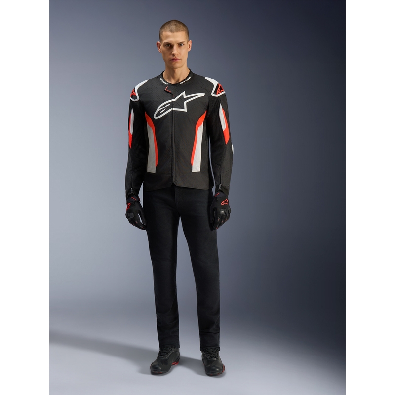 Alpinestars T-GP AIR motociklistička jakna crno-fluo crvena