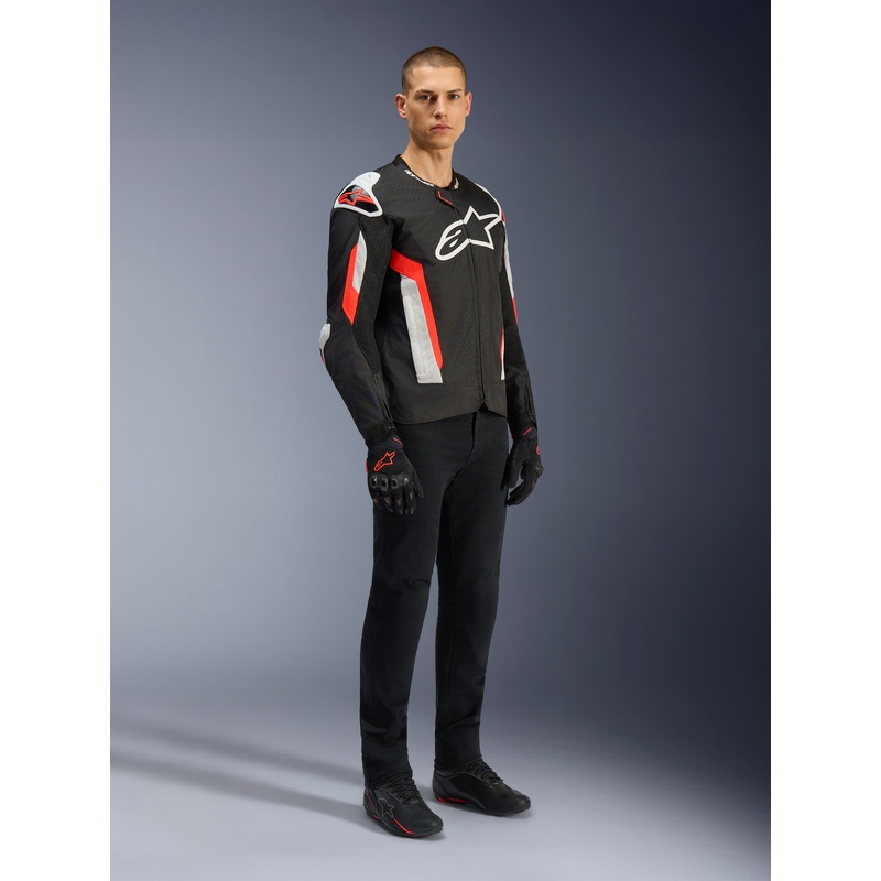 Alpinestars T-GP AIR motociklistička jakna crno-fluo crvena