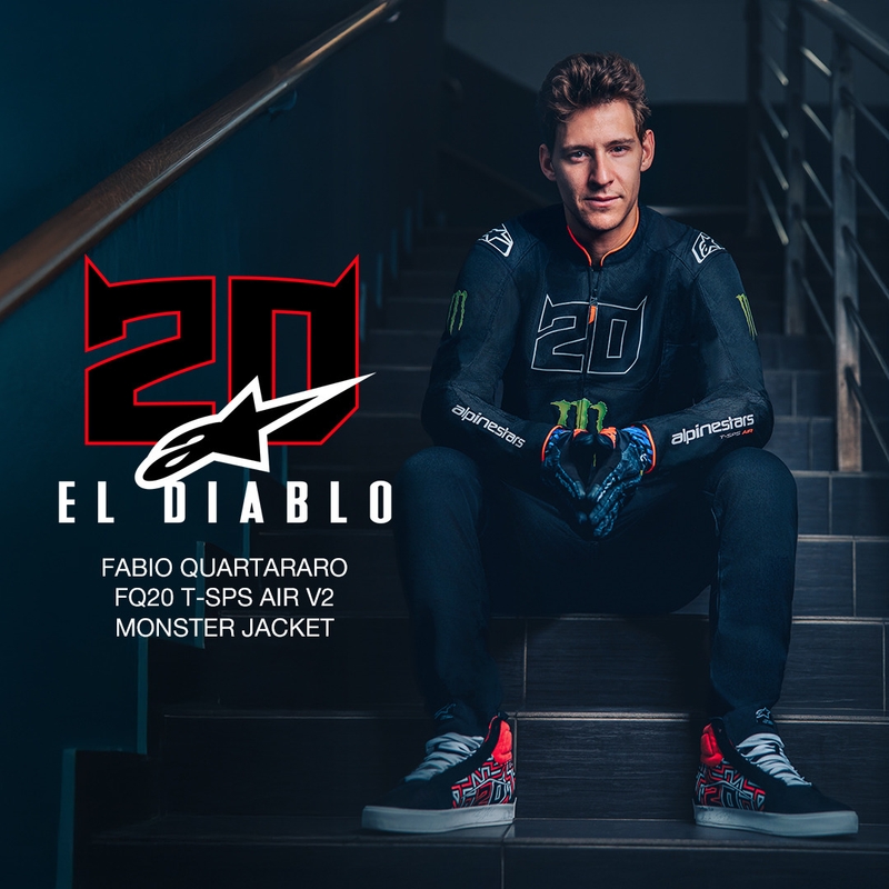 Alpinestars T-SPS Air V2 Monster FQ20 motociklistička jakna crno-bijela kolekcija