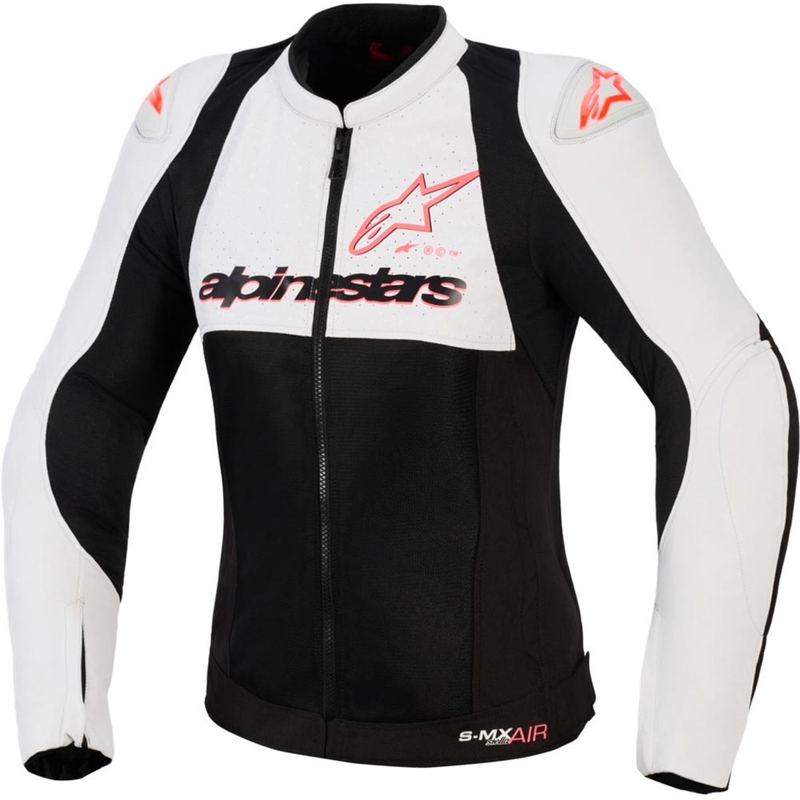 Ženska motociklistička jakna Alpinestars Stella SMX Air svijetlosiva-crno-roza