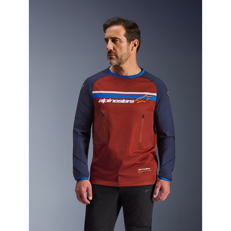 Alpinestars Maxdura Dual narančasto-tamnoplavi motokros dres