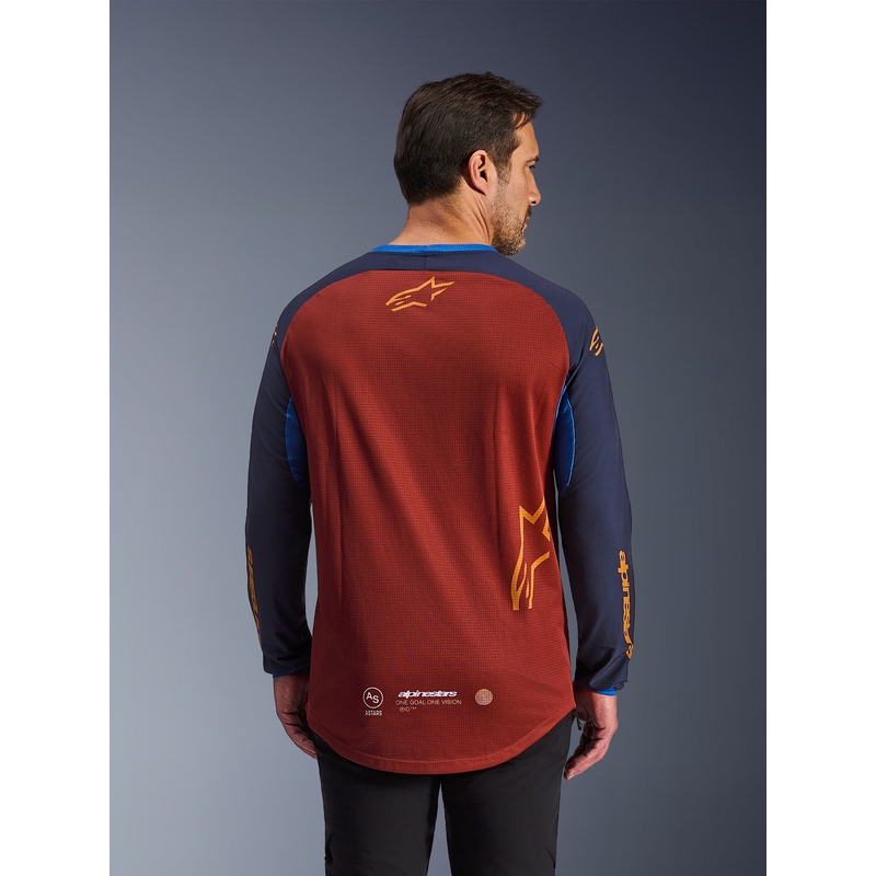 Alpinestars Maxdura Dual narančasto-tamnoplavi motokros dres