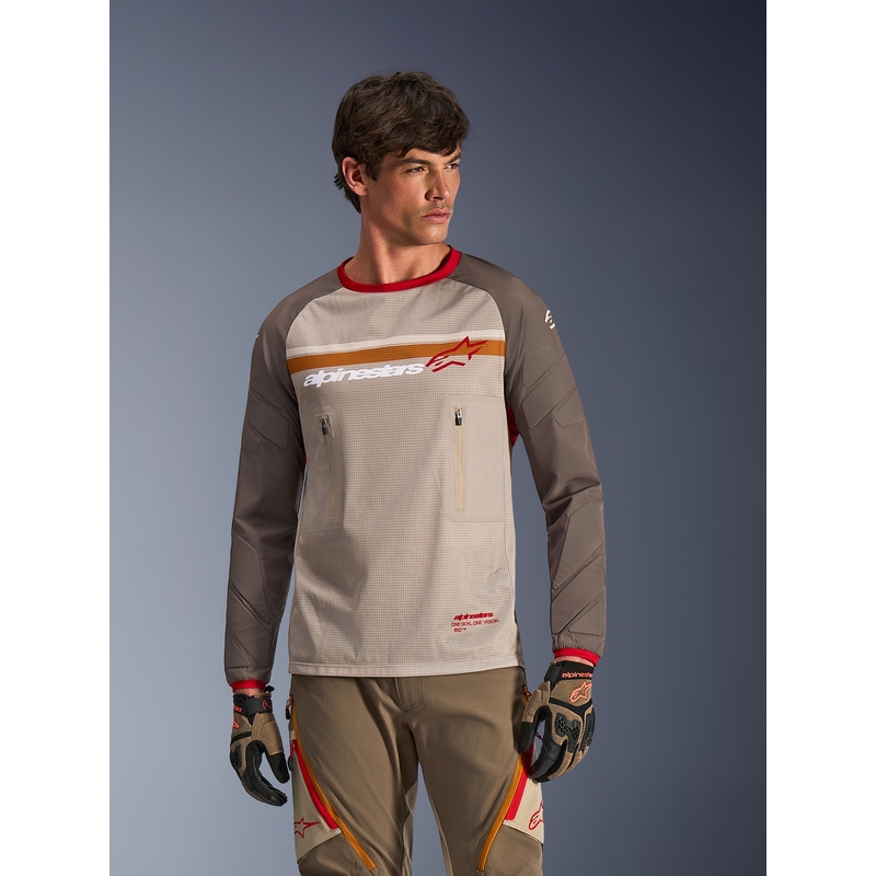Alpinestars Maxdura Dual motokros dres smeđe-narančaste boje