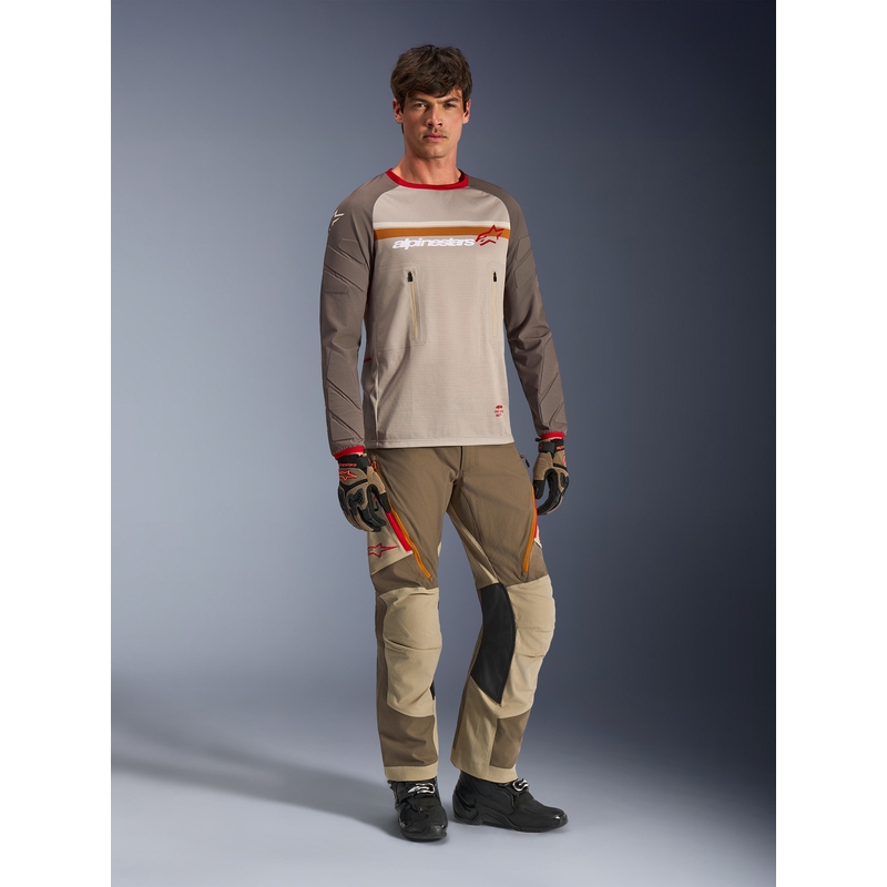 Alpinestars Maxdura Dual motokros dres smeđe-narančaste boje