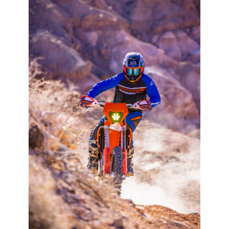 Alpinestars Maxdura Dual motocross dres tamno sivo-plavo-narančaste boje