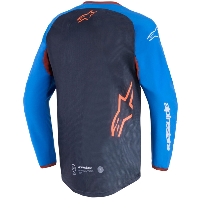 Alpinestars Maxdura Dual motocross dres tamno sivo-plavo-narančaste boje