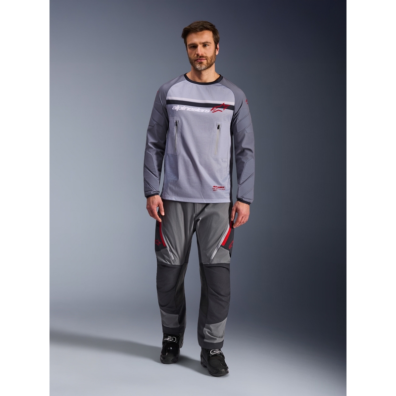 Alpinestars Maxdura Dual motocross dres svijetlo sivo-tamno sivo-narančasti