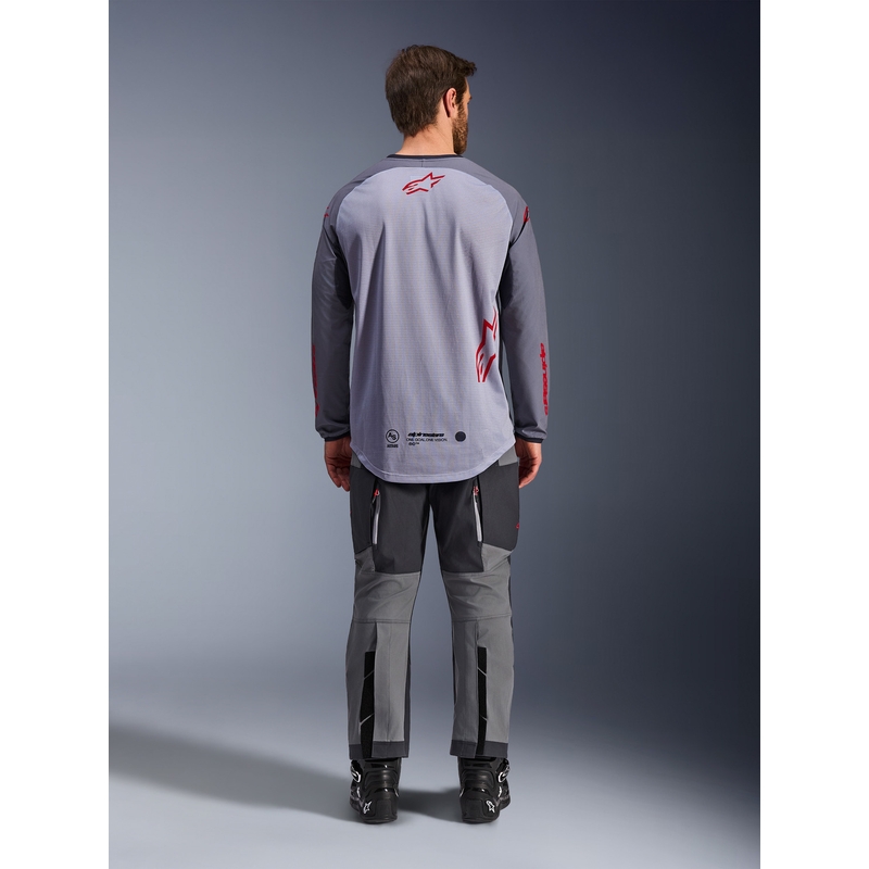 Alpinestars Maxdura Dual motocross dres svijetlo sivo-tamno sivo-narančasti