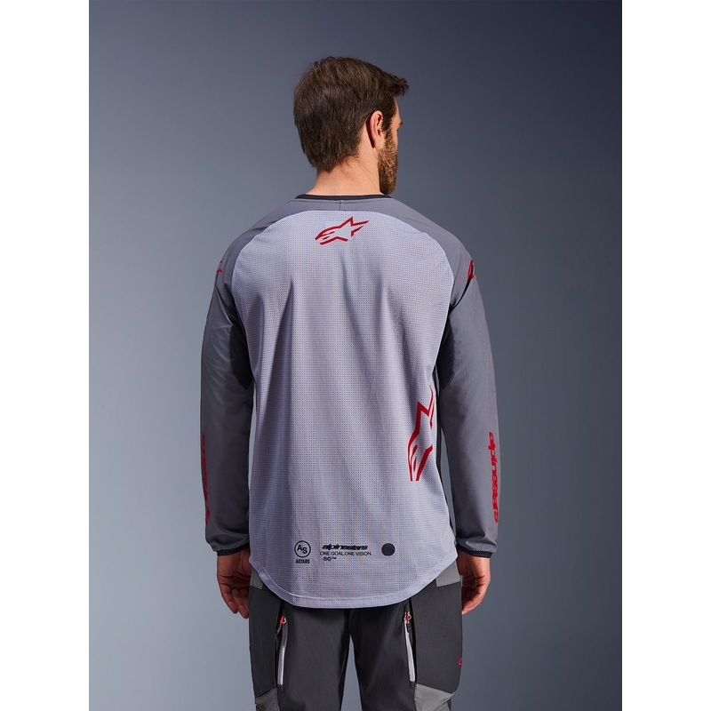 Alpinestars Maxdura Dual motocross dres svijetlo sivo-tamno sivo-narančasti