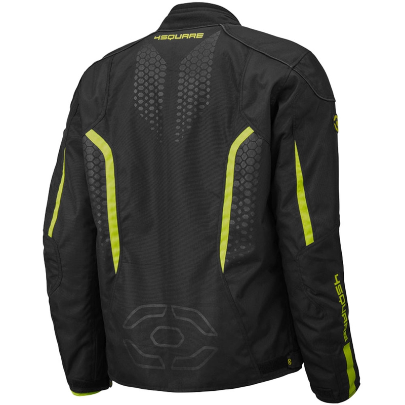 Motociklistička jakna 4SQUARE Sportster Dart crno-fluo žuta