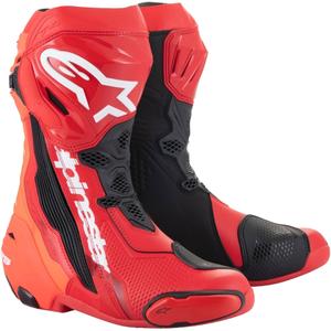 Motorističke čizme Alpinestars Supertech R fluo crveno-crvene