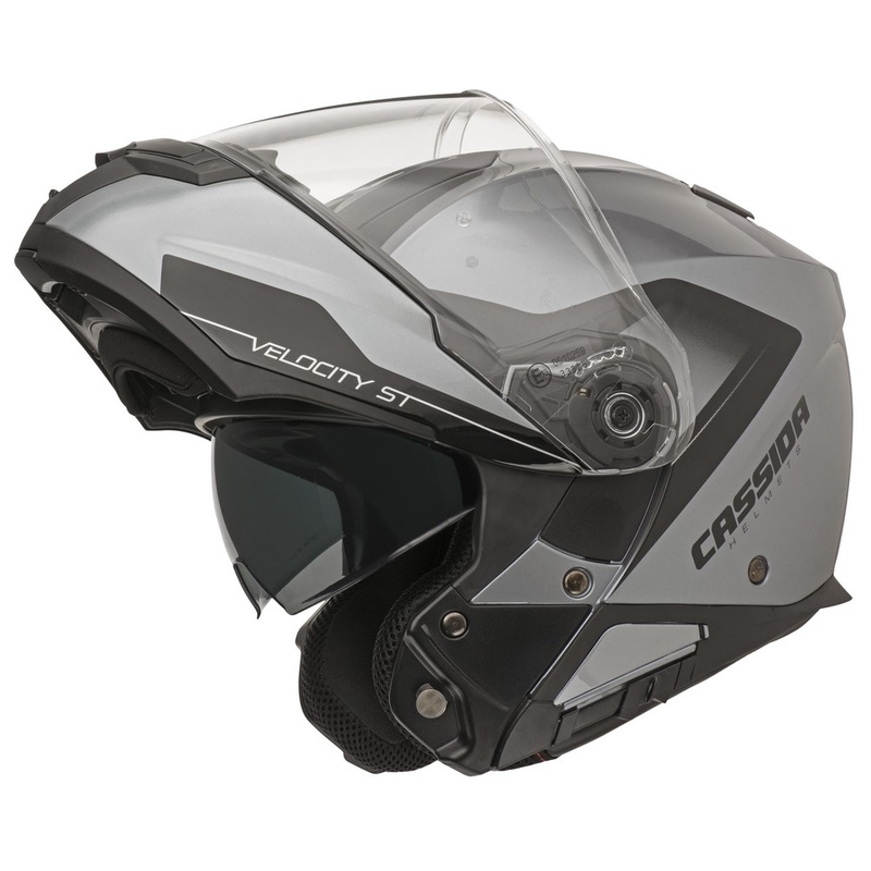 Preklopna kaciga Cassida Velocity ST 2.1 crno-srebrna