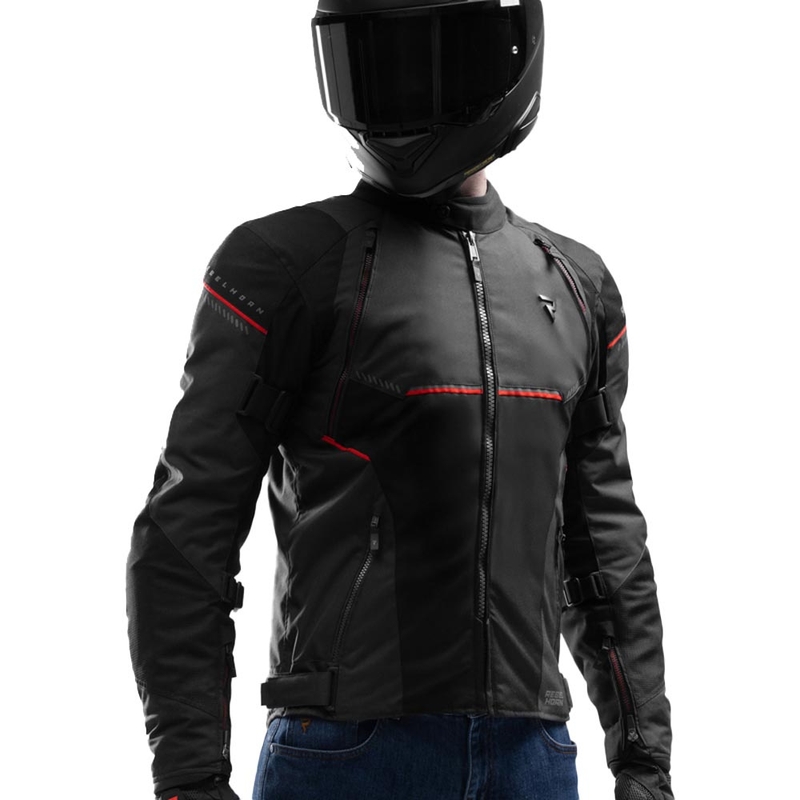Rebelhorn Swift motociklistička jakna crno-tamnosivo-crvena