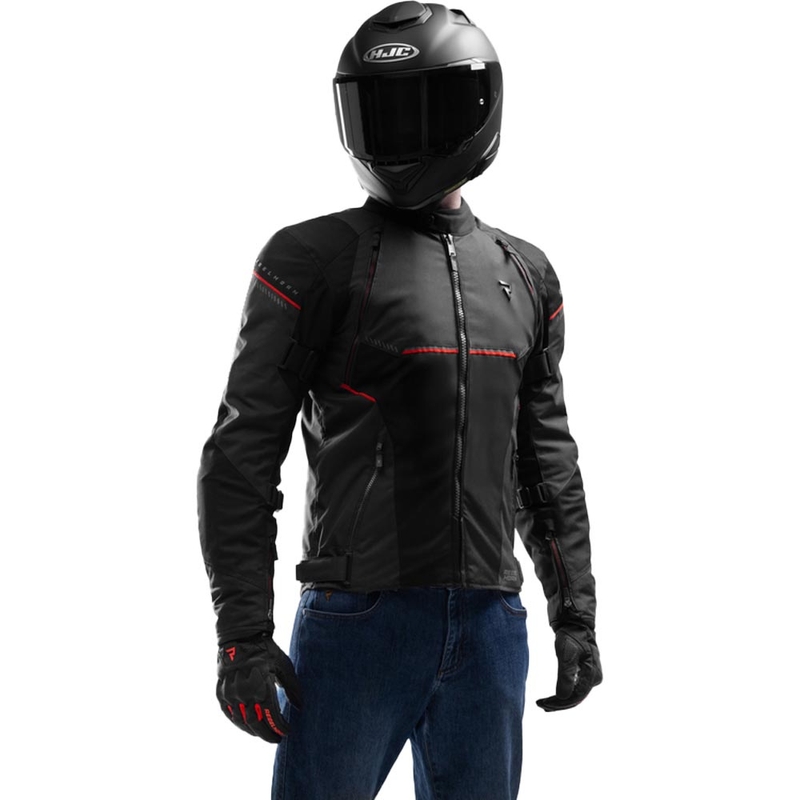 Rebelhorn Swift motociklistička jakna crno-tamnosivo-crvena