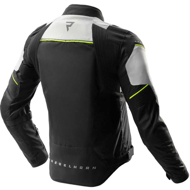 Rebelhorn Swift motociklistička jakna svijetlo sivo-fluo žuta