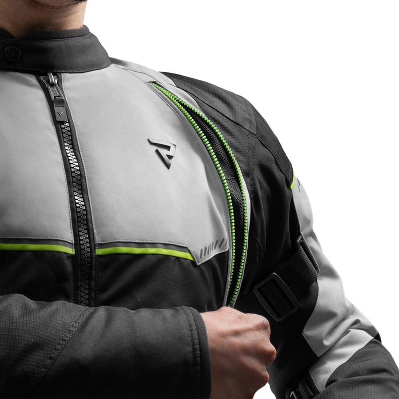Rebelhorn Swift motociklistička jakna svijetlo sivo-fluo žuta