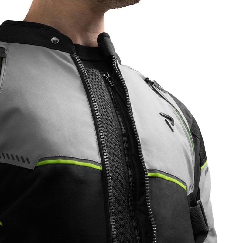 Rebelhorn Swift motociklistička jakna svijetlo sivo-fluo žuta