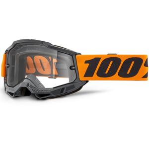 Motokros naočale 100% ACCURI 2 Enduro narančaste s dvostrukim prozirnim pleksiglasom