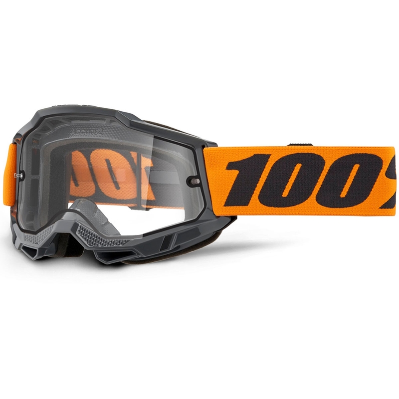 Motokros naočale 100% ACCURI 2 Enduro narančaste s dvostrukim prozirnim pleksiglasom