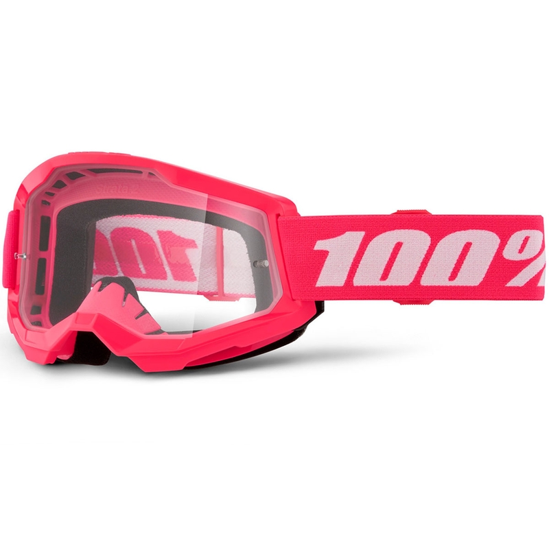 Motokros naočale 100% STRATA 2 NOVE roze s prozirnim pleksiglasom