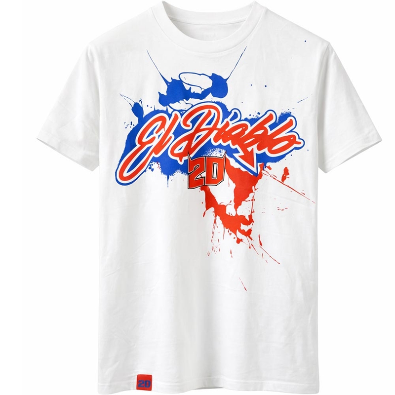 Majica Ducati Fabio Quartararo 20 Šareni uzorak bijela