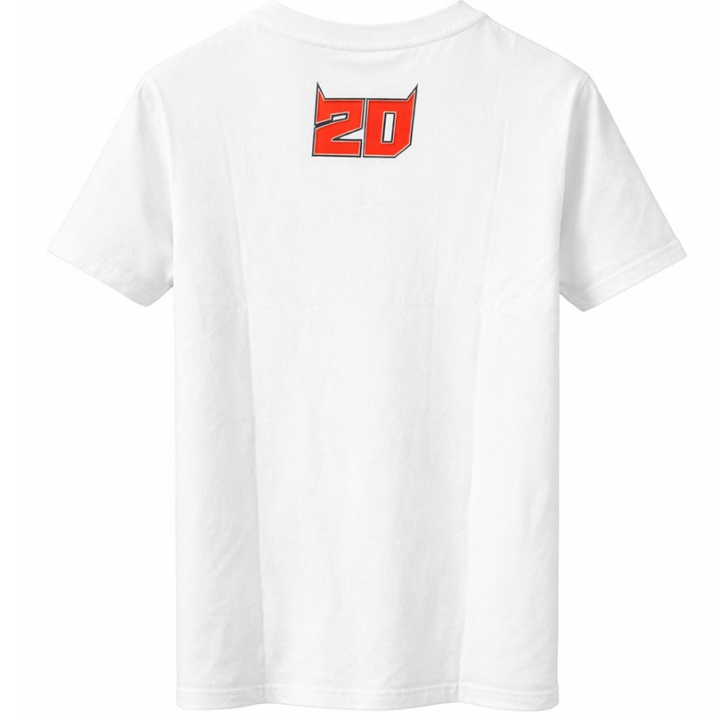 Majica Ducati Fabio Quartararo 20 Šareni uzorak bijela