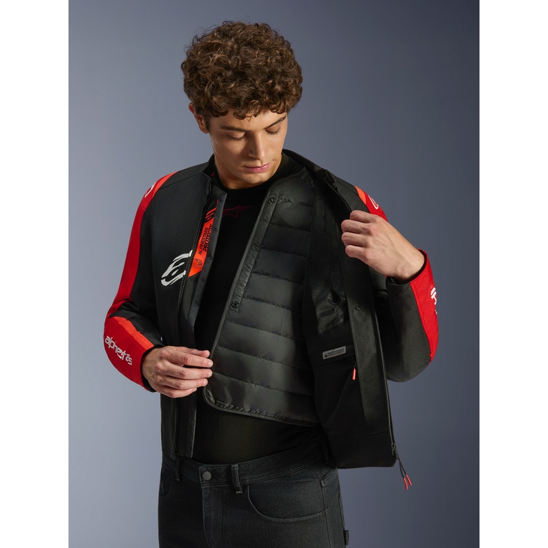 Alpinestars T-SPS 2 Vodootporna motociklistička jakna crveno-crno-bijela