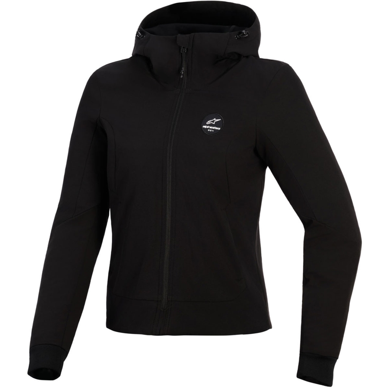 Ženska motociklistička jakna Alpinestars Stella Radium Tech Hoodie, crna