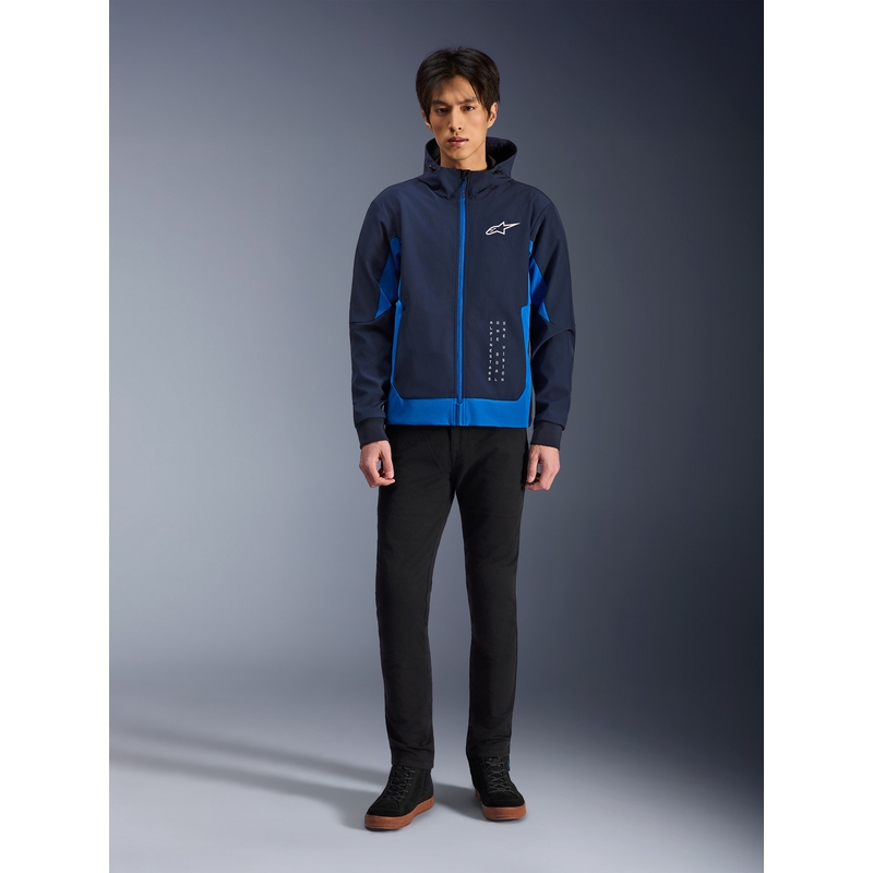 Alpinestars Radium Tech Hoodie motociklistička majica s kapuljačom, tamnoplavo-plava