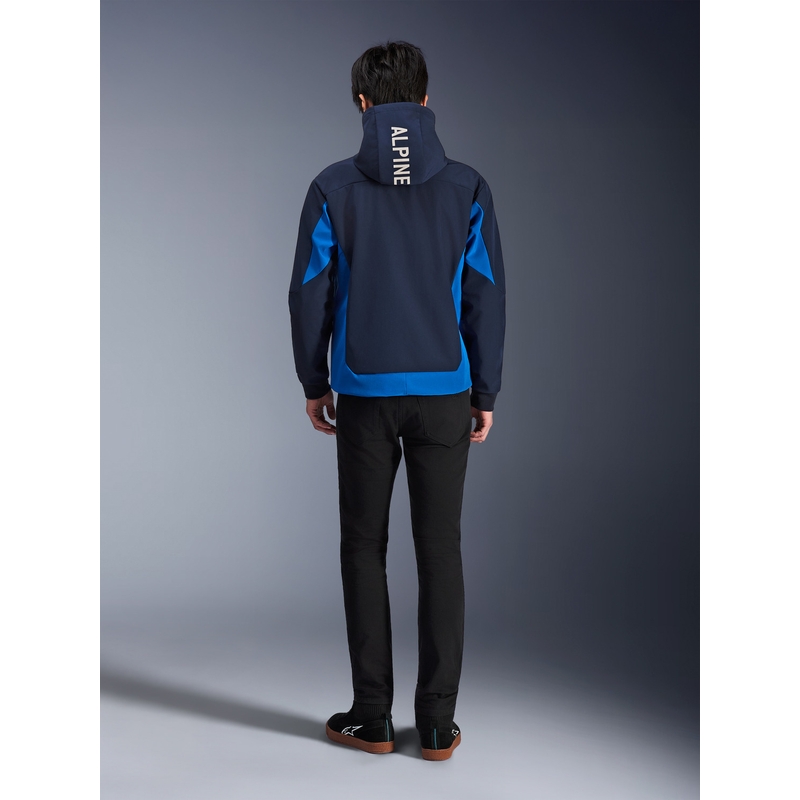 Alpinestars Radium Tech Hoodie motociklistička majica s kapuljačom, tamnoplavo-plava