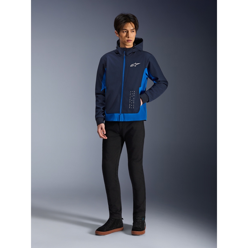 Alpinestars Radium Tech Hoodie motociklistička majica s kapuljačom, tamnoplavo-plava