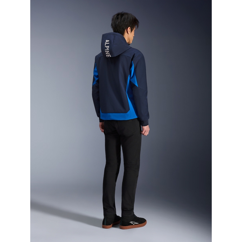 Alpinestars Radium Tech Hoodie motociklistička majica s kapuljačom, tamnoplavo-plava