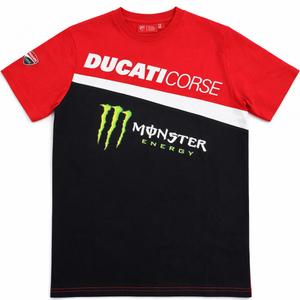 Ducati Corse Monster Diagonal majica kratkih rukava crveno-crna
