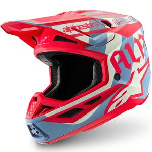 Alpinestars Supertech S-M7 limited edition Beast Coast motocross kaciga sivo-crno-narančasta