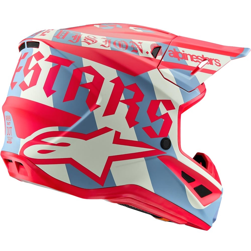 Alpinestars Supertech S-M7 limited edition Beast Coast motocross kaciga sivo-crno-narančasta