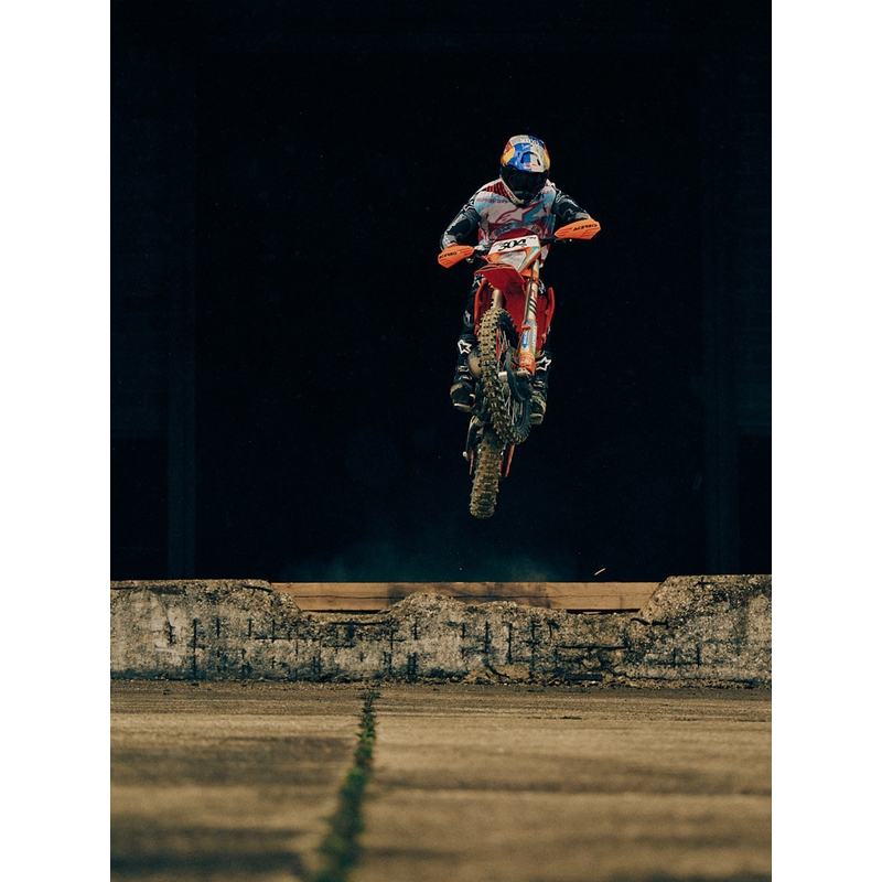 Alpinestars Supertech S-M7 limited edition Beast Coast motocross kaciga sivo-crno-narančasta