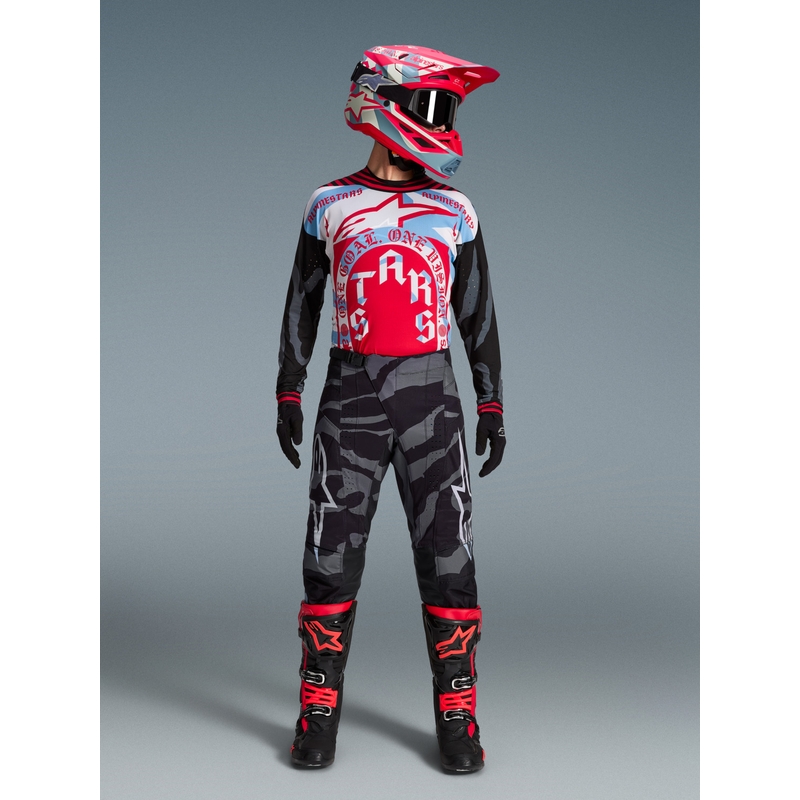 Alpinestars Techstar limited edition Beast Coast motocross dres sivo-crno-narančaste boje