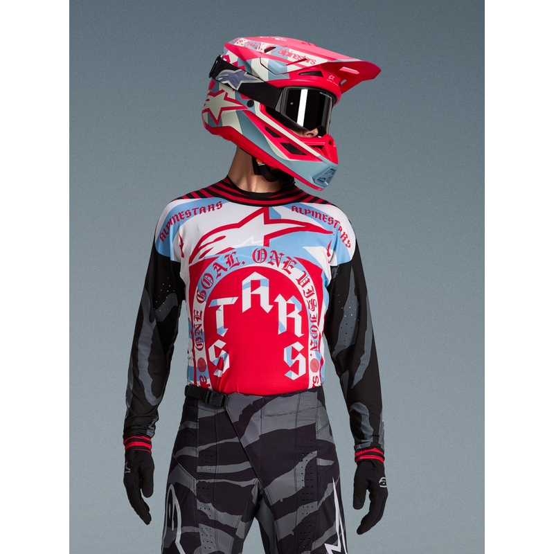 Alpinestars Techstar limited edition Beast Coast motocross dres sivo-crno-narančaste boje