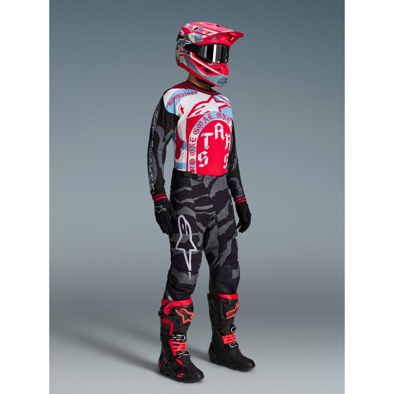 Alpinestars Techstar limited edition Beast Coast motocross dres sivo-crno-narančaste boje
